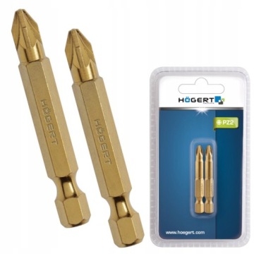 HOGERT KOŃCÓWKI WKRĘTAKOWE 2SZT PZ2 50MM HT1S395
