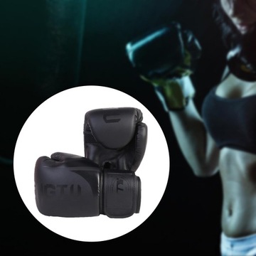 .Боксерские перчатки для спарринга, черные боксерские перчатки