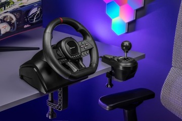 Руль 6в1 ПК PS4 PS3 XBOX ONE 360 ПЕРЕКЛЮЧАТЕЛЬ ПЕДАЛИ ШЕСТЕРНИ TRACER SimRacer