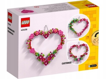 Набор LEGO НА ДЕНЬ СВЯТОГО ВАЛЕНТИНА 40638 СЕРДЦЕ ОРНАМЕНТ ПОДАРОК ​​+ СУМКА