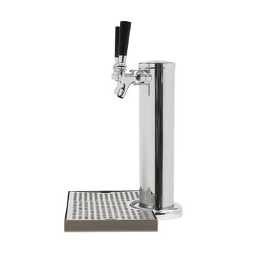 ВИННАЯ КОЛОННА ИЗ НЕРЖАВЕЮЩЕЙ СТАЛИ С ДВОЙНОЙ ГОЛОВКОЙ + ПОДДОН