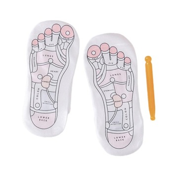 Skarpety do masażu stóp Oddychające skarpetki refleksologiczne do codziennego użytku 21,5 cm x 9 cm