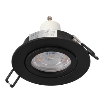 ГАЛОГЕННЫЙ ПОТОЛОЧНЫЙ СВЕТИЛЬНИК, ЧЕРНЫЙ КРУГЛЫЙ EDO