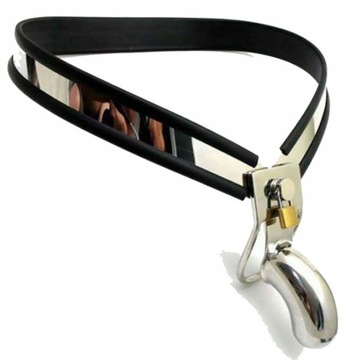 Male Stainless Steel Slave Shield Chastity Be