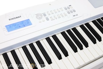 Ringway RP-35 BIAŁE PIANINO + STATYW ŁAWKA OKRYCIE