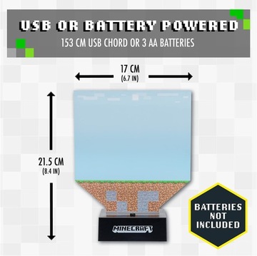 Лицензия на ночную настольную лампу Minecraft