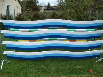 Wieszak deska fala, straszak pod przeszkodę