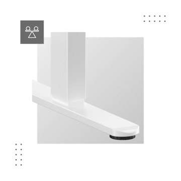 РЕГУЛИРУЕМЫЙ Электрический стол 160 x 80 см Mark Adler Leader 7.6 Белый