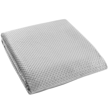 Narzuta na łóżko 170x210 Premium Szara Pikowana Kapa Welurowa VELVET