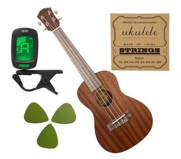 Ukulele Koncertowe Mellow UK-3 - ZESTAW