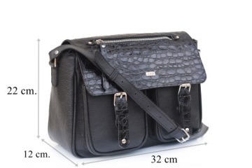 COBY СУМОЧКА ЖЕНСКАЯ ПОЧТОВАЯ СУМКА ЧЕРНАЯ КОЖАНАЯ МОДНАЯ