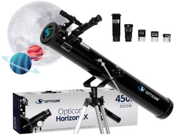 Teleskop Astronomiczny Luneta OPTICON - Horizon EX 76F900AZ + akcesoria