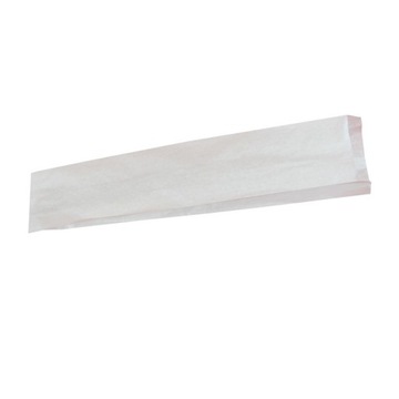Torebki papierowe fałdowe białe 490x100x50 1000szt
