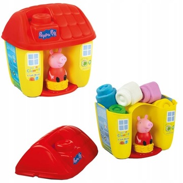 CLEMMY WIADERKO DOMEK ŚWINKA PEPPA KLOCKI NIEMOWLĘ