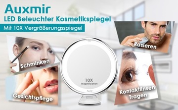 Косметическое зеркало увеличивает X10 LED Home Travel