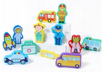 Тренировка мозга Монтессори РЫБА буквы цифры машина - скорая помощь