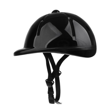 Kask szkolny, regulowany kask do jazdy konnej dla małych dzieci, czarny