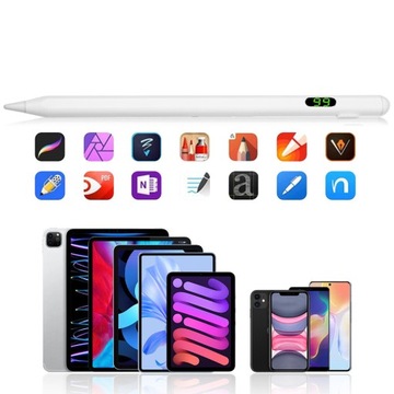 РУЧКА-КАРАНДАШ ДЛЯ ПЛАНШЕТА APPLE XIAOMI LENOVO С МАГНИТНЫМ USB + 4 ГОЛОВКОЙ