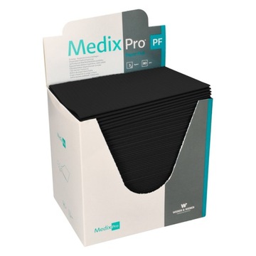 Medixpro podkłady bibułowo-foliowe BLACK 33x48 80szt