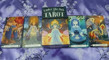 KARTY DO GRY TAROTA ZESTAW KART DO WRÓŻENIA UNDER THE OAK TAROT 78 SZT