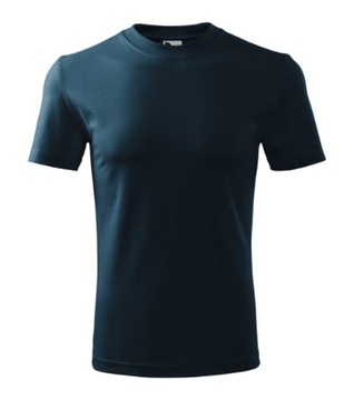 Dopasowana KOSZULKA męska CLASSIC MALFINI Bawełna T-SHIRT granatowa 2XL