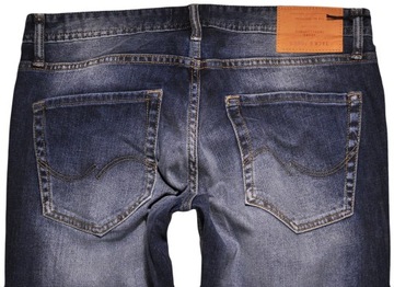 JACK AND JONES spodnie BLUE jeans TIM _ W33 L32