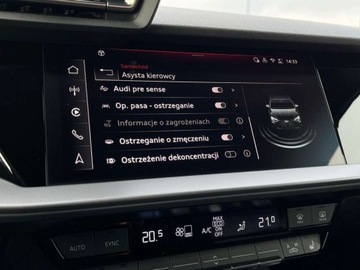 Audi A3 8Y Limousine Facelifting 1.5 35 TFSI 150KM 2025 Audi A3 Limousine VAT 23 Gwarancja Aktywny tempomat Kola 18 Kamera, zdjęcie 28