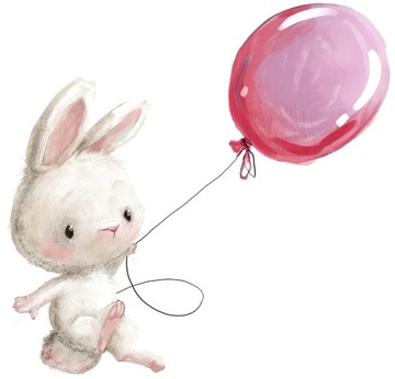 Декоративная наклейка для настенного кролика Balloon 115x82