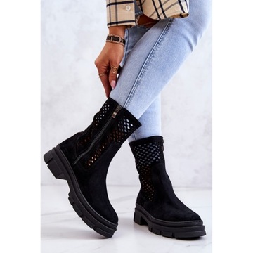 Кожаные рабочие ботинки Nicole Black 2711 r.37