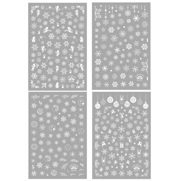 Świąteczne naklejki na paznokcie Art Designs 3D Winter