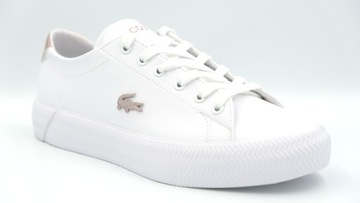 Buty tenisówki sportowe LACOSTE Gripshot WHT/LT PNK roz.35,5