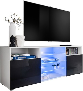 Тумба под телевизор для гостиной, GLOSS LED GLASS