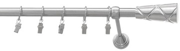 Karnisz sufitowy pojedynczy 19mm CICHE KÓŁKA białe loft Premium 300cm