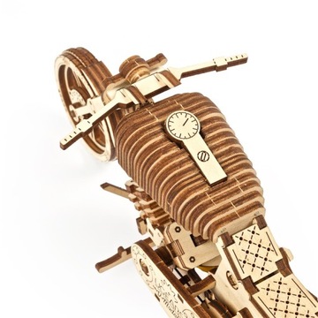 Мотор Мотоцикл ПАЗЛ 3D механический деревянный