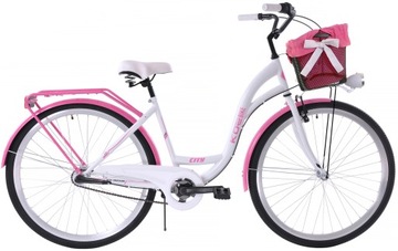 ROWER MIEJSKI 28 damski DAMKA 3Bieg KOZBIKE19 KOSZ