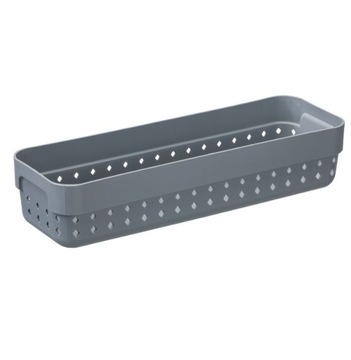 KOSZYK KOSZ DO PRZECHOWYWANIA ORGANIZER SEOUL SZARY 23,8x7,8x5CM