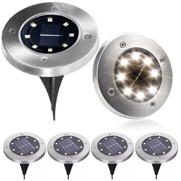 Lampa solarna wbijana F3M biały 13 cm 4 szt.
