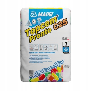 MAPEI Topcem Pronto C25 Cementowy podkład podłogowy 25kg