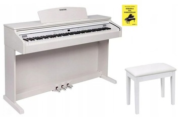 Pianino elektryczne Dynatone SLP-175 WH pianino cyfrowe + ŁAWA + SŁUCHAWKI