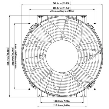 14-дюймовый вентилятор DAVIES CRAIG (КОМПЛЕКТ)