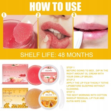 Скраб для губ «Персиково-медовый»