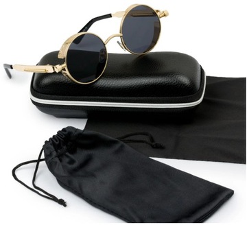 Золотые солнцезащитные очки Lenon с фильтром UV400