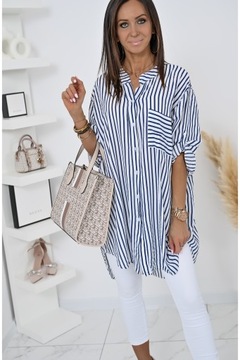 ПОТРЯСАЮЩАЯ РУБАШКА ОВЕРСАЙЗ С ПОЛОСАМИ SHARA! WZ.2