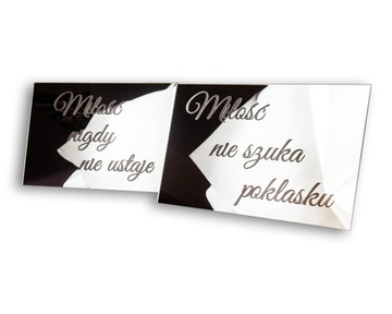 Tabliczki z Hymnem o Miłości zestaw 12 szt 20x30