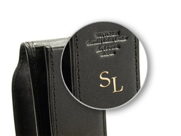 Etui na pióro WITTCHEN 10 2-084 czarne + INICJAŁY