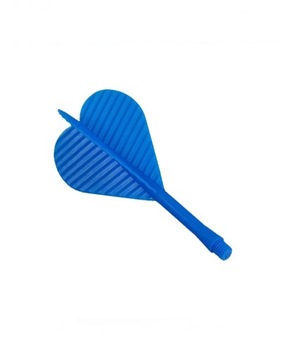 Plastikowe piórka do rzutek lotek z cienkim gwintem 2BA 3 szt. niebieskie