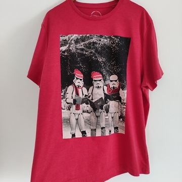 XXL TU CLOTHING koszulka świąteczna Star Wars troopers szturmowcy Mikołaj
