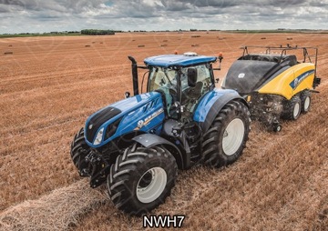 Вафли на торт TRAKTOR NEW HOLLAND Украшение День Рождения Сахарный принт
