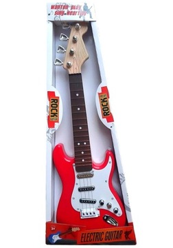 GITARA ROCKOWA DLA DZIECI GRA STRUNY INSTRUMENT