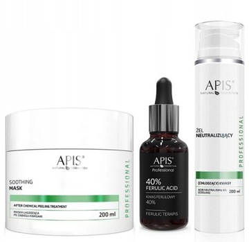 APIS ZESTAW KWAS FERULOWY 40% NEUTRALIZATOR MASKA